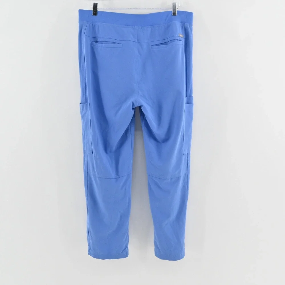 FIGS Mens Axim Technical Collection Scrub Pants Size L Short Blue‎ Cargo T2001S